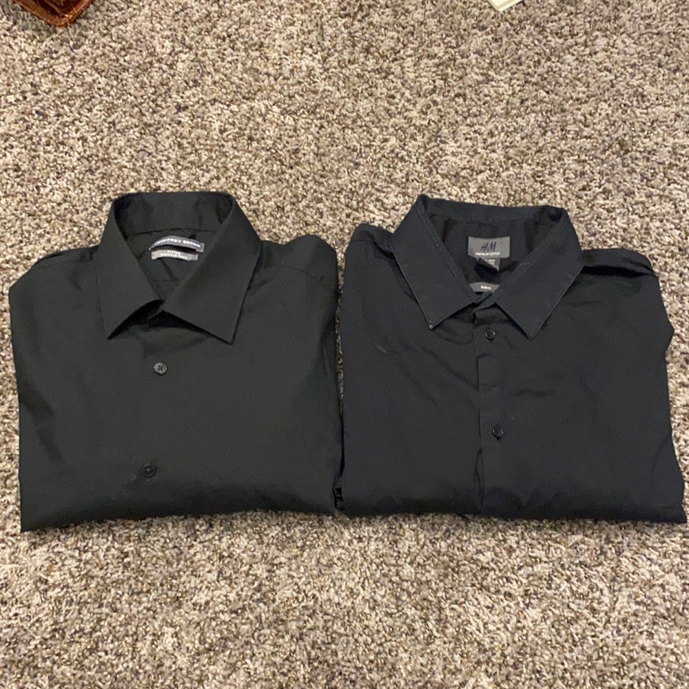 Men’s Black Button down 2 for $10!